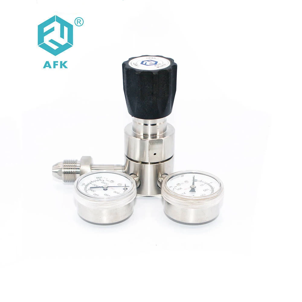 

AFK R41 Stainless steel gas pressure reducing valve Nitrogen pressure reducer Large Flow 316L anti-corrosion