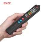 Портативный тестер напряжения BSIDE, детектор напряжения с цветным ЖК-дисплеем и инфракрасным термометром для барбекю