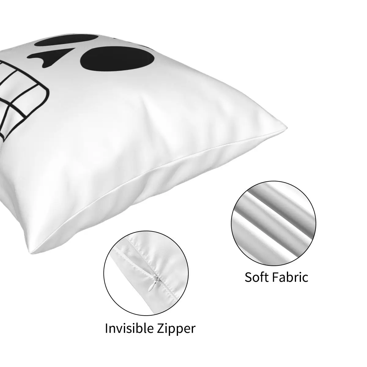 

Manny Calavera Square Pillowcase Pattern Decorative for Car Cushion Cover 18"