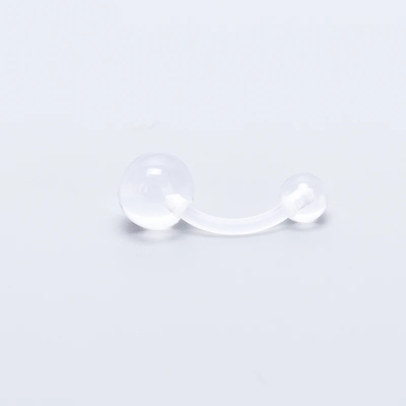 8 шт./лот прозрачные мягкие кольца для пирсинга живота серьги носа губ невидимые