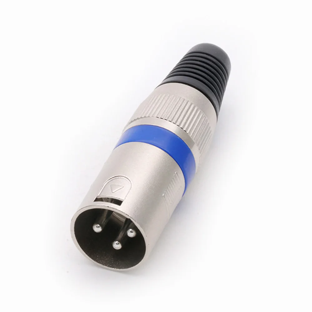 1 шт. разъем XLR 3pin Микрофон MIC штекер папа Женский Разъем мама Адаптер 7 цветов в