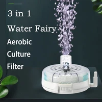 3 in 1 pneumatic water fairy oxygenation filter culture sponge water fairy small aquarium aquarium oxygen filter