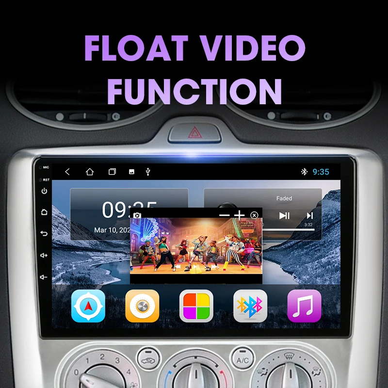 Автомобильный радиоприемник JMCQ Android 9 0 для ford focus 2 3 Mk2/Mk3 2004 2011 мультимедийный