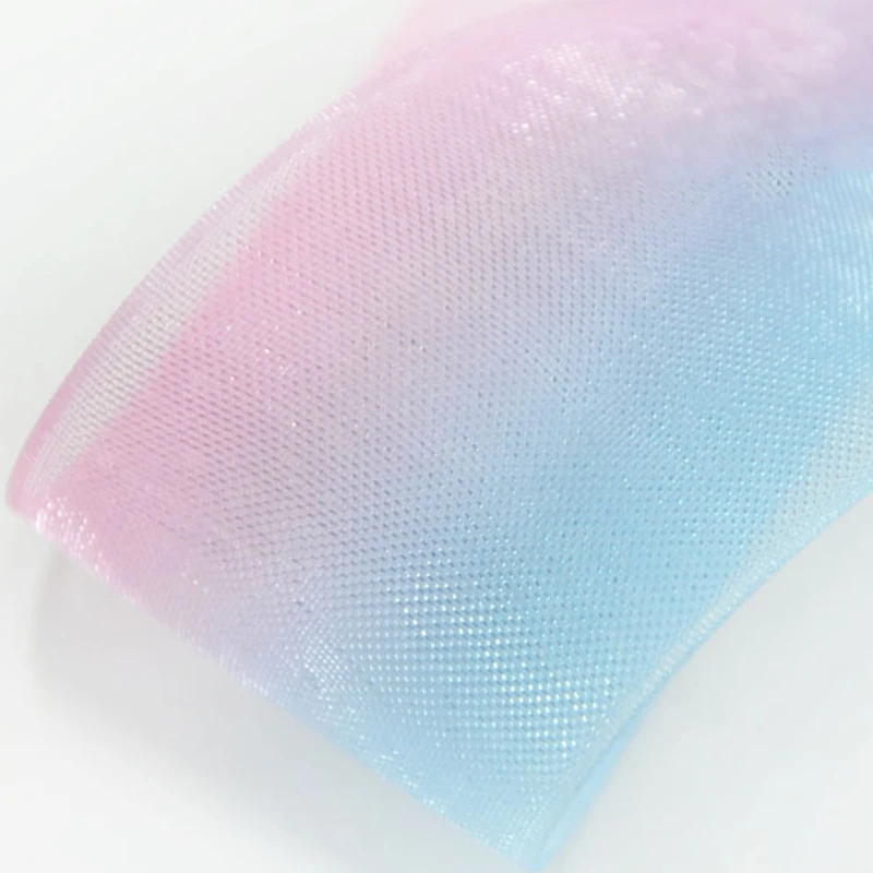 1 ярд красочные градиентные ленты из органзы для украшения бант волос DIY букет