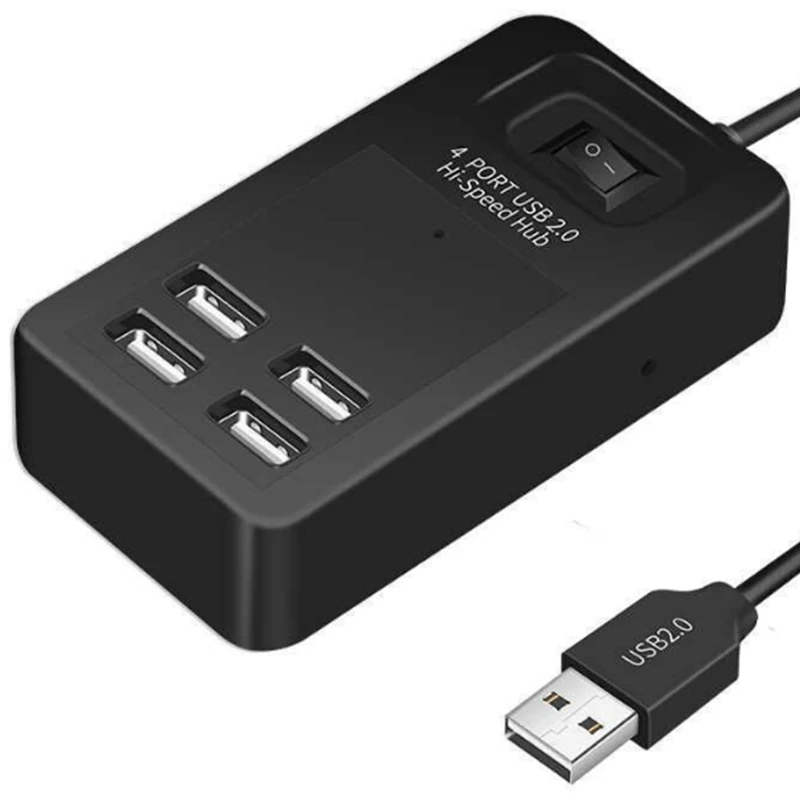 4 порта USB сплиттер расширение высокоскоростной Многофункциональный 2 0