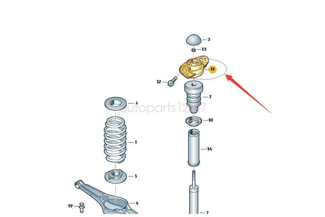 Новая одежда для маленькой девочки 2 шт шок опора амортизатора подшипник ПАССАТ