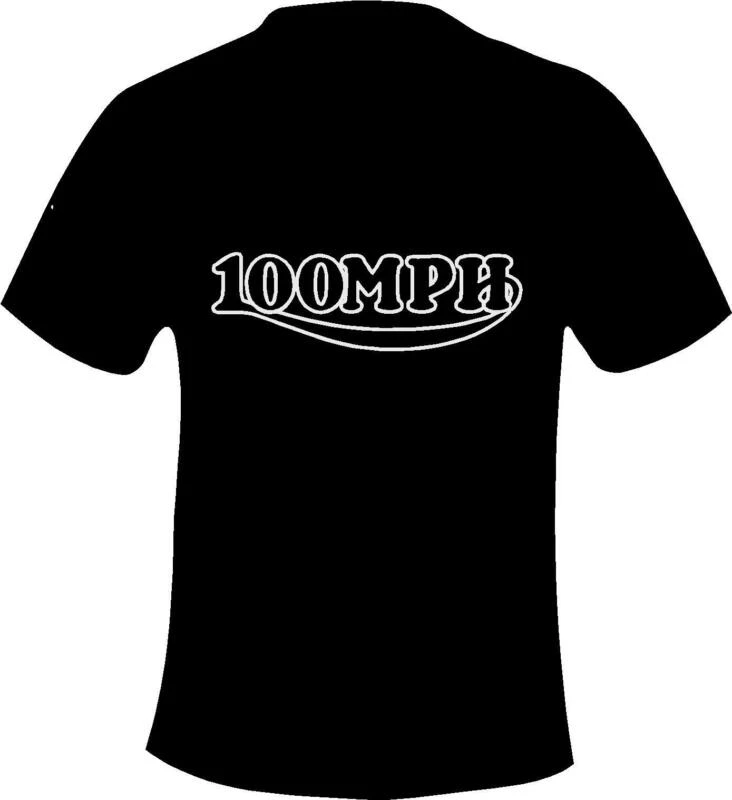 Кафе Racer Rocker 100 MPH Ton Up стильная футболка с принтом в 6 размерах|Мужские футболки| |