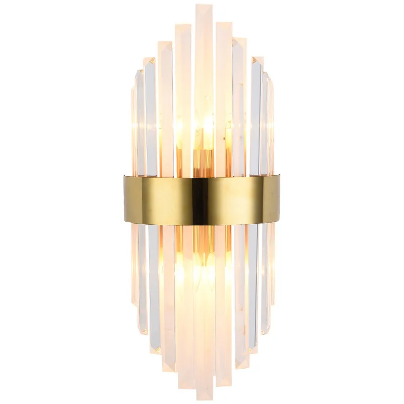 

Modern New Chinese Creative Living Room Dining Room Bedroom Corridor Villa Designer Model Room Gold Luxury Wall Lamp