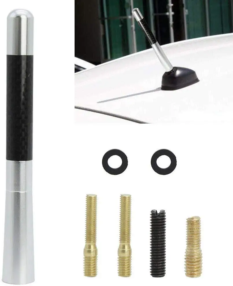 Короткая Автомобильная мини-радиоустановка 4 7 дюйма черная антенна мачта из