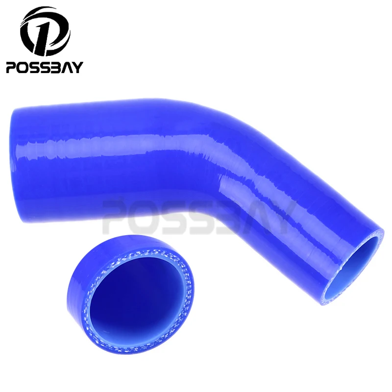 POSSBAY 38 76 мм 1 5 ''до 3'' 45 градусов синий коленчатый силиконовый шланг