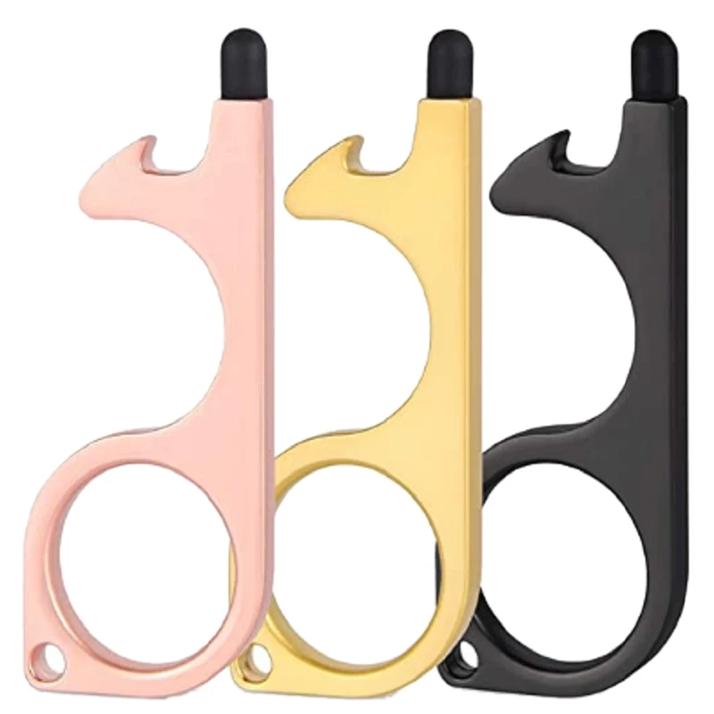 Брелок стилус с открывалкой для бутылок без нажатия кнопки лифт ручки Touchsn