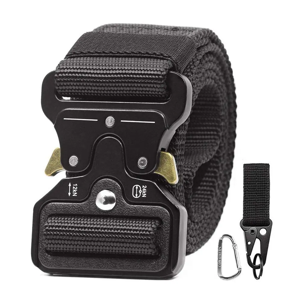 Military Tactical Nylon Belt Metal Buckle Adjustable Army Outdoor Quick Release Hunting Training Width 4.2CM 125cm | Аксессуары для