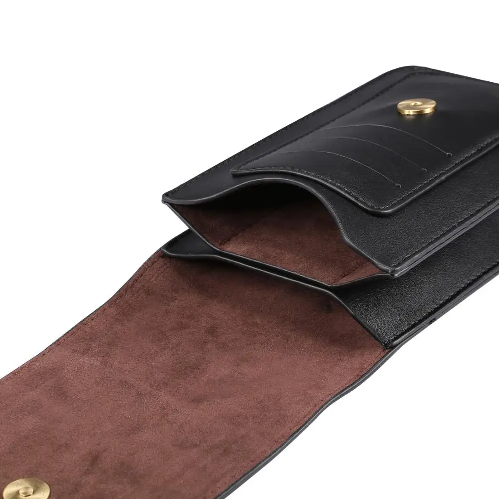 Pu Leather Phone Pouch Case For iPhone 14 13 12 11 Pro XS Max X Waist Bag Holster Belt Clip Cover For Samsung S23 S22 Plus Case