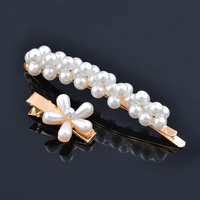 sinleery 2pcsset sweet white pearl heart flower barrettes hair clip hairgrips hair accessories girls jewelry fs036 ssk