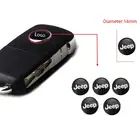 5 шт., автомобильные Алюминиевые наклейки 14 мм для Jeep Renegade Wrangler JK JL Grand Cherokee Compass