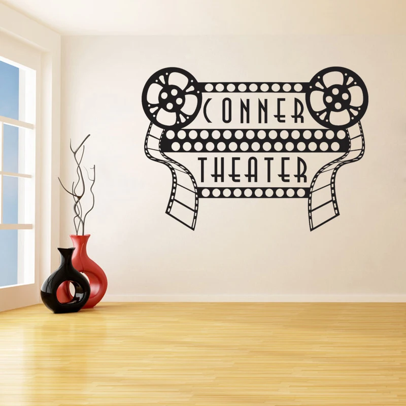 Кино театр съемные наклейки на стену для гостиной фрески домашний Декор
