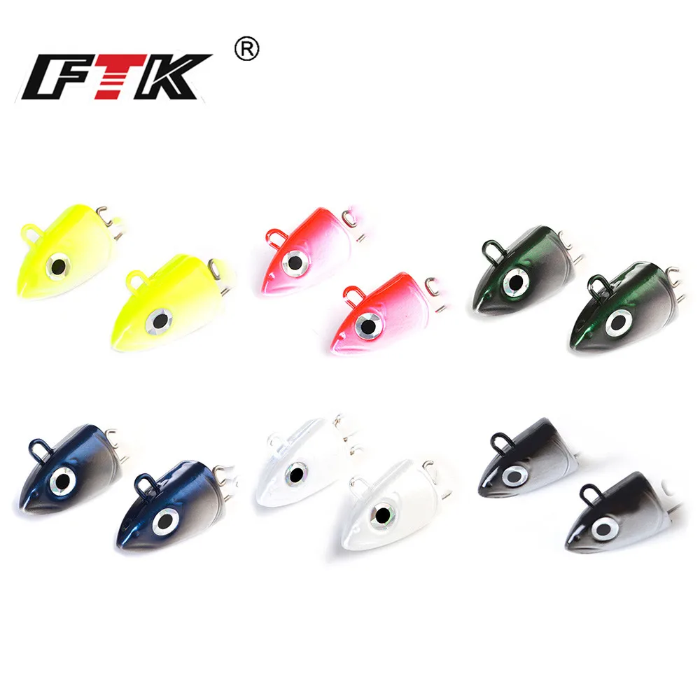 ФТК черный minnow jig head рыболовная приманка мягкие приманки Щука 5g/12g/ 2 5g бас Рыбалка