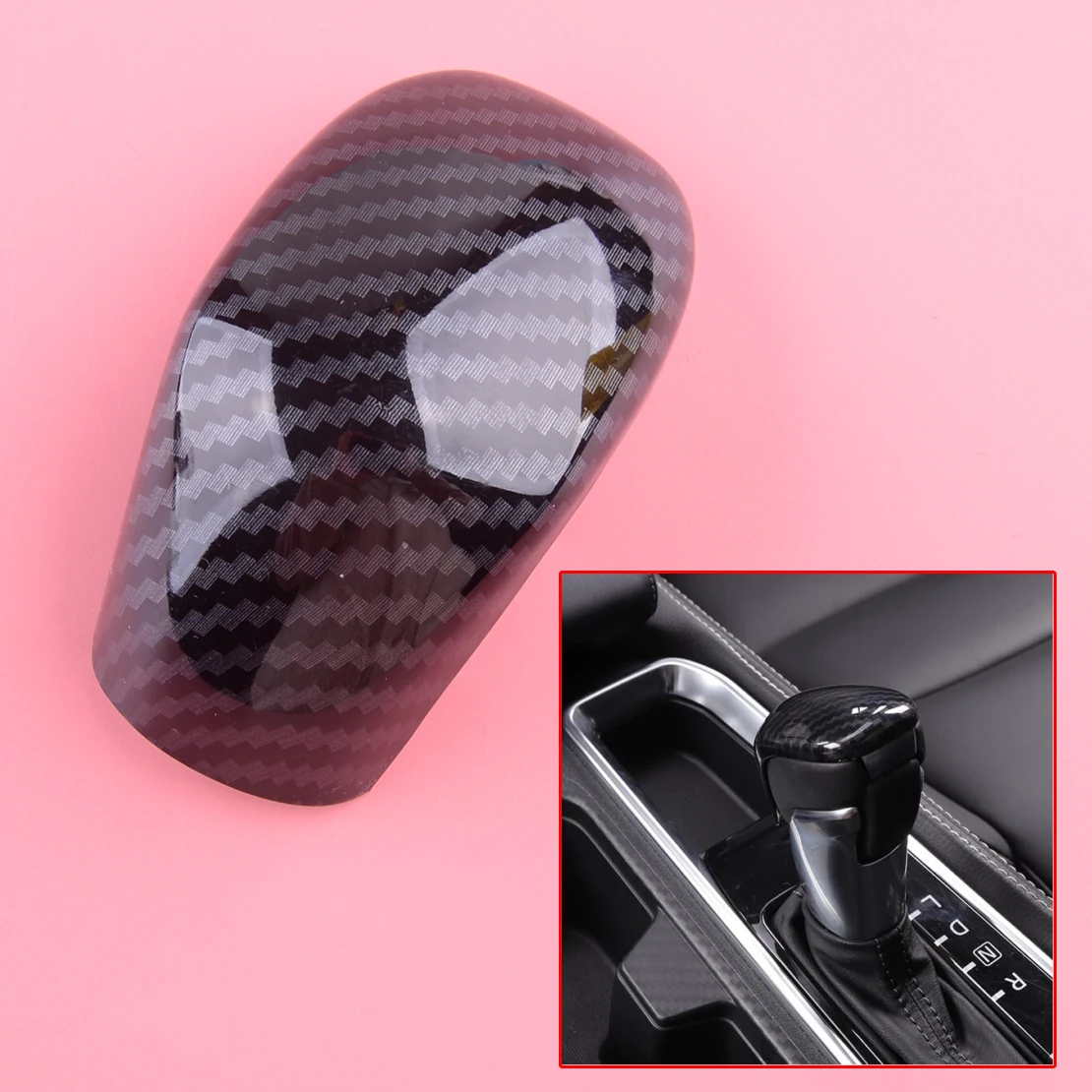 

Ручка переключения рулевого механизма автомобиля Обложка отделка декор ABS пластик черный углеродное волокно стиль подходит для Nissan Sentra 2020