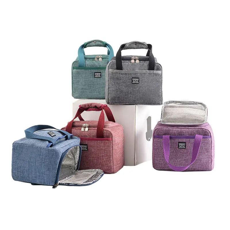 

Cooler Bag Ice Pack Thickening Oxford Fabric Thermo Bag Aluminum Foil Insulated Thermal Box Portable Fresh Food Bag Lunch Box