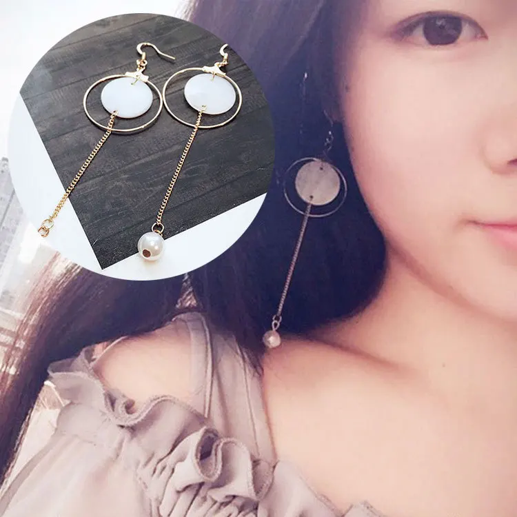 Минималистичный европейский и американский новый тренд простой бахромой жемчуг