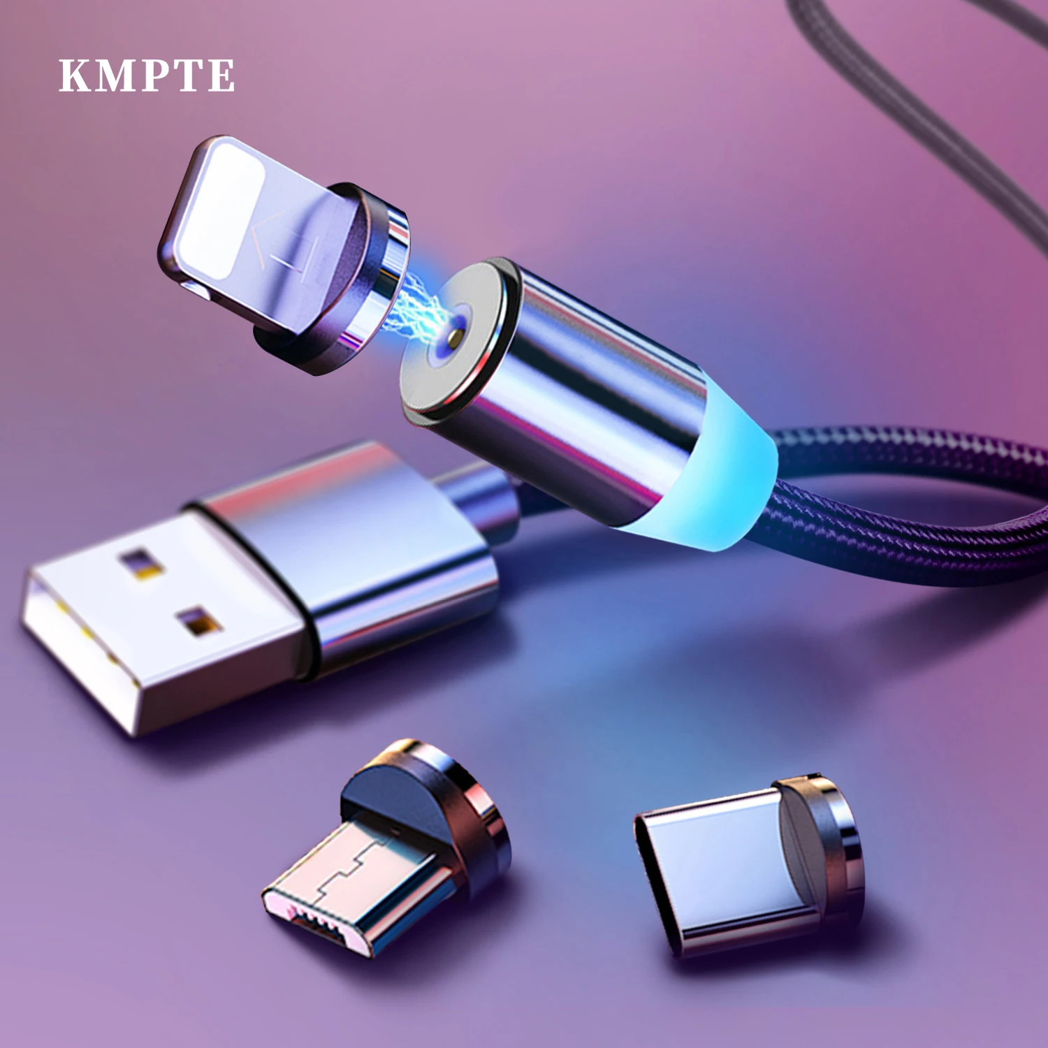 Магнитный кабель Micro USB Type C 1 м 2 для iPhone Samsung S20 мобильный телефон быстрая зарядка