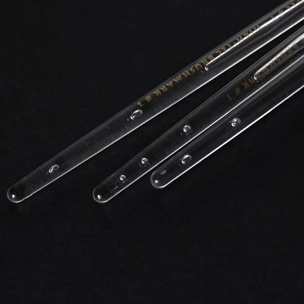 3 шт Нейл арт кисти мягкие силиконовые акриловая ручка рукоятка тиснение ремесло