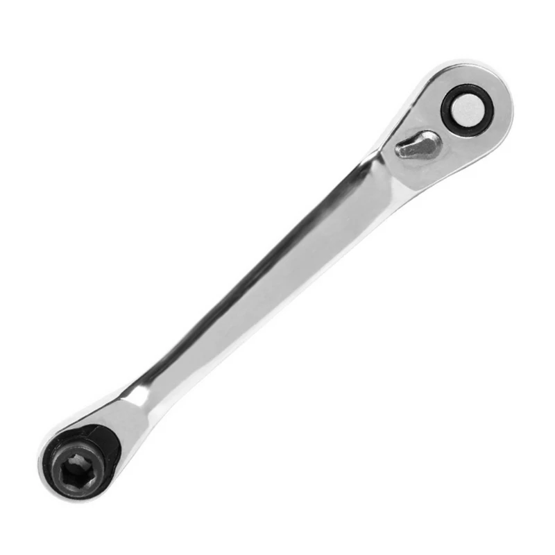 

2 in 1 Mini Socket Ratchet Wrench Universal Spanner Key Screw Nuts Repair Gadget
