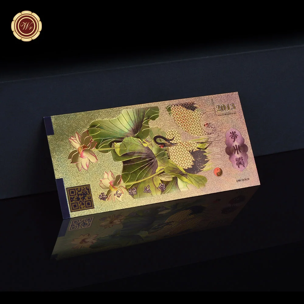 WR 2019 Горячая новинка искусственная кожа оптом Брюс Ли 100 Золотая фольга банкнота
