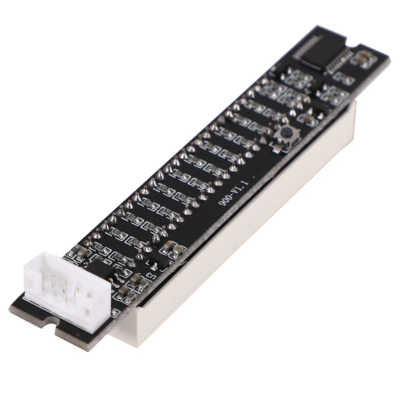 Мини двойной 12-уровневый индикатор VU Meter плата стереоусилителя с регулируемой