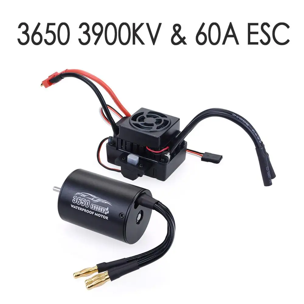 3560 3900KV 60A ESC RC автомобиль 1:10 Запчасти 3650 3660 F540 2300KV 2600KV 3100KV 3300KV 3900KV 4370KV бесщеточный мотор 60A ESC для Monster Грузовик Багги Baja - Цвет: 3560 3900KV 60A ESC