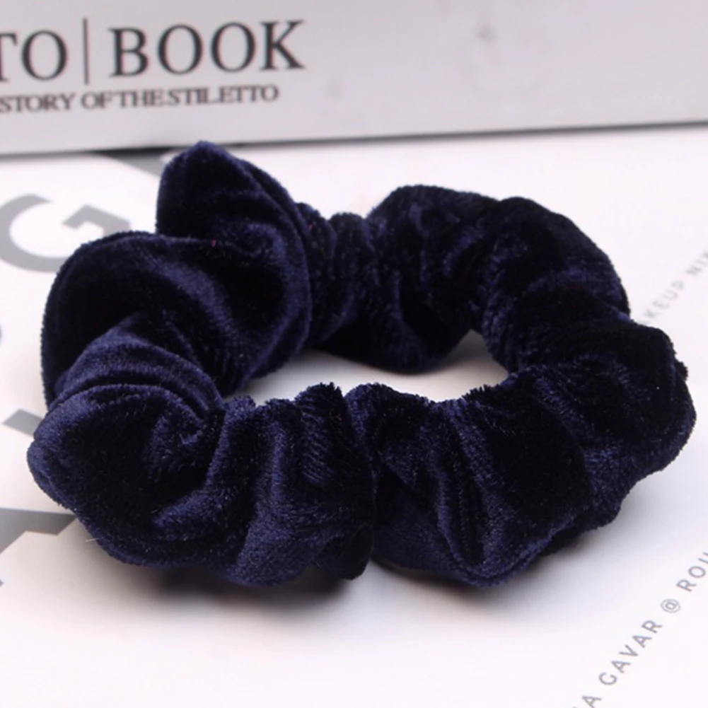 10pcs Accessories Scrunchies Solid Lightweight Hair Ties Gift Travel Elastic Daily Artificial Velvet Wide Women Girls Decoration | Красота и