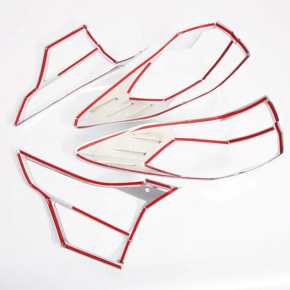

Fit For Toyota Rush 2018 2019 2020 Chrome Rear Tail Light Lamp Covers Trim Frame