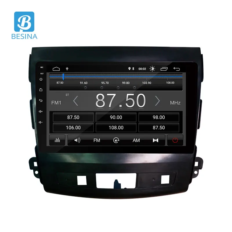 Besina 9 дюймов Android 0 автомобильный мультимедийный плеер для Mitsubishi Outlander xl 2 2005 2011 WIFI