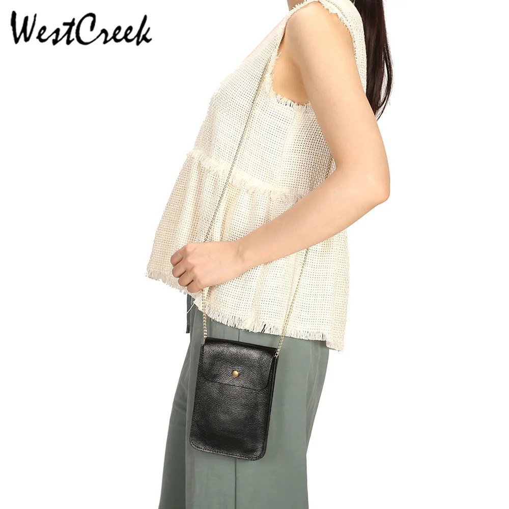 WESTCREEK мини сумка через плечо для женщин мобильный телефон сумка-мессенджер с