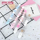 Детские игрушки для прорезывания зубов, цепочка из держатель для соски силикона с Соска с бусами зажимами, ручной работы, атташе, Tetine, для кормления младенцев, зажимы для пустышки