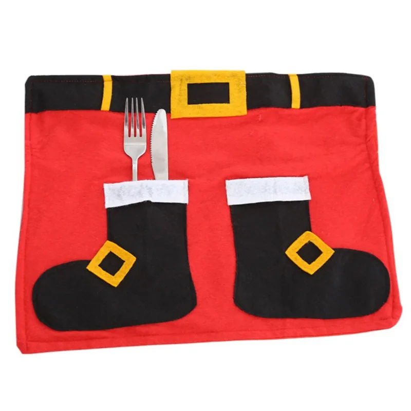 Мультфильм Рождественский Настольный коврик чаша ножи салфетка для вилки
