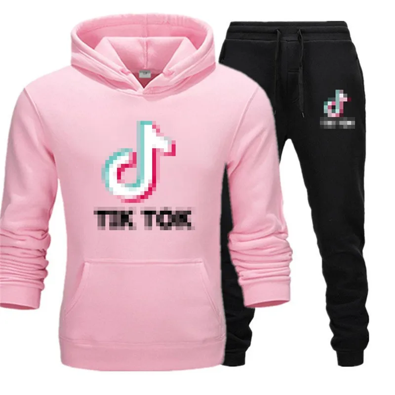 

2 pieces Tik Hoodies Pants Sports suit sweater Men Women