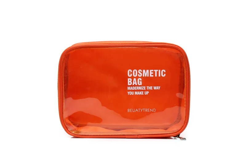XZP Transparent Cosmetic Bag PVC Women Zipper Clear Makeup Bags Beauty Case Make Up Organizer Storage Bath Toiletry Wash Bag