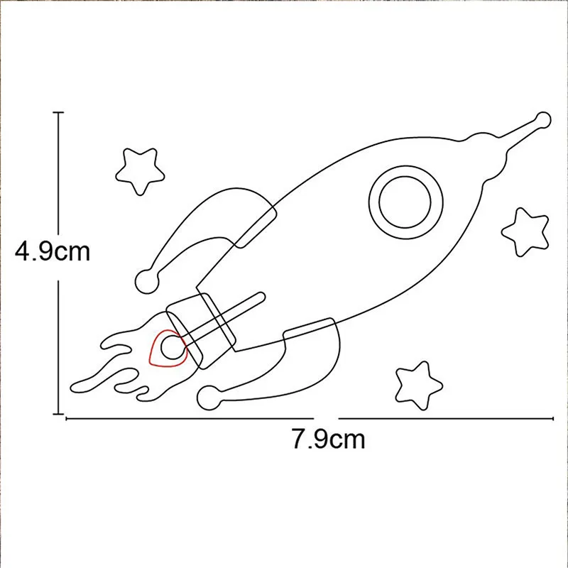 

Robot Alien Rocket Metal Cutting Dies Stencils for Diy dies Scrapbooking Card Album Paper Embossing Die Cut Craft dies new 2020