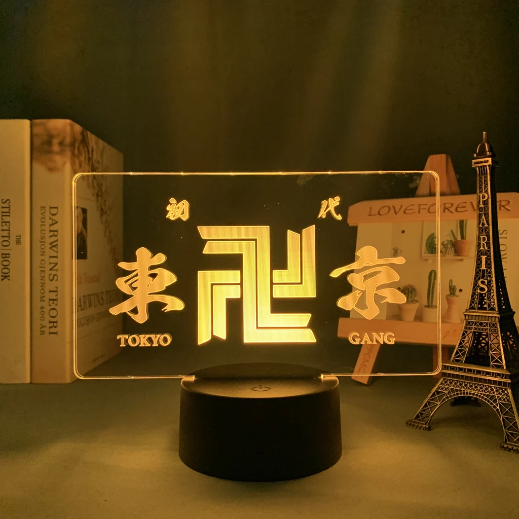 

Anime LED Light Tokyo Revengers for Kids Child Bedroom Decoration Birthday Gift Room Decor Desk Manga 3d Lamp Tokyo Revengers