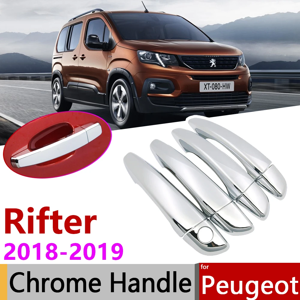 Хромированный чехол для наружных дверей Peugeot Rifter Partner 2018 2019 2020 аксессуары