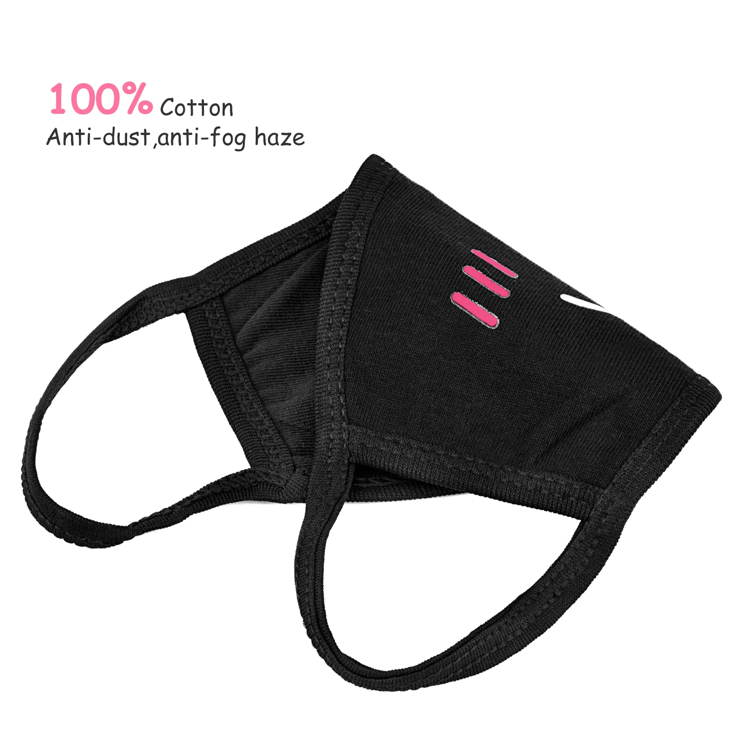 

5Pcs Cotton Dustproof Mouth Face Mask Anime Cartoon Kpop Lucky Bear Women Men Muffle Face Mouth Masks Dropshipping