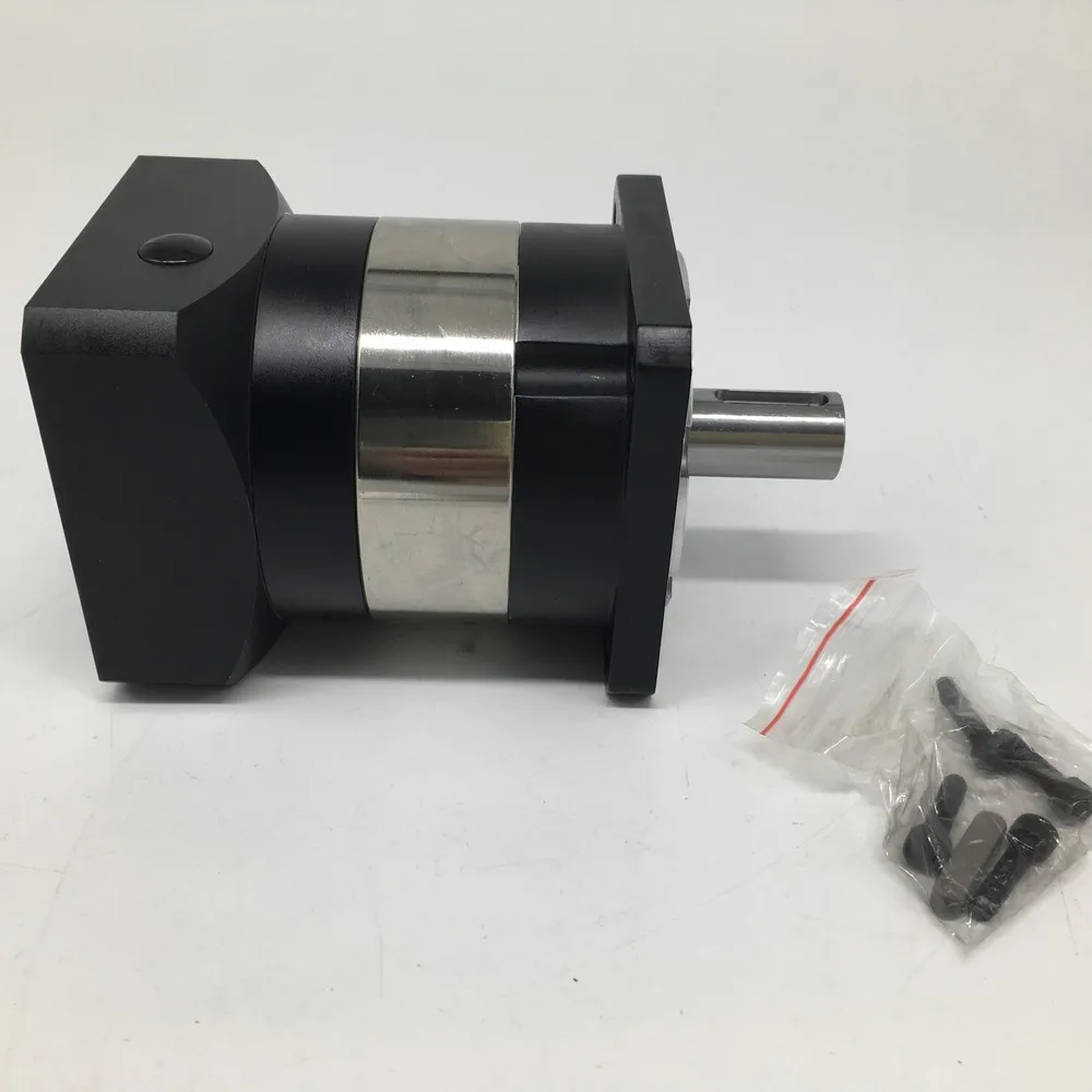 

10:1 Planetary Gearbox Speed Ratio 10 16mm Input & 20mm Output Gearbox Reducer High precision for 750W Servo Motor 90mm flange