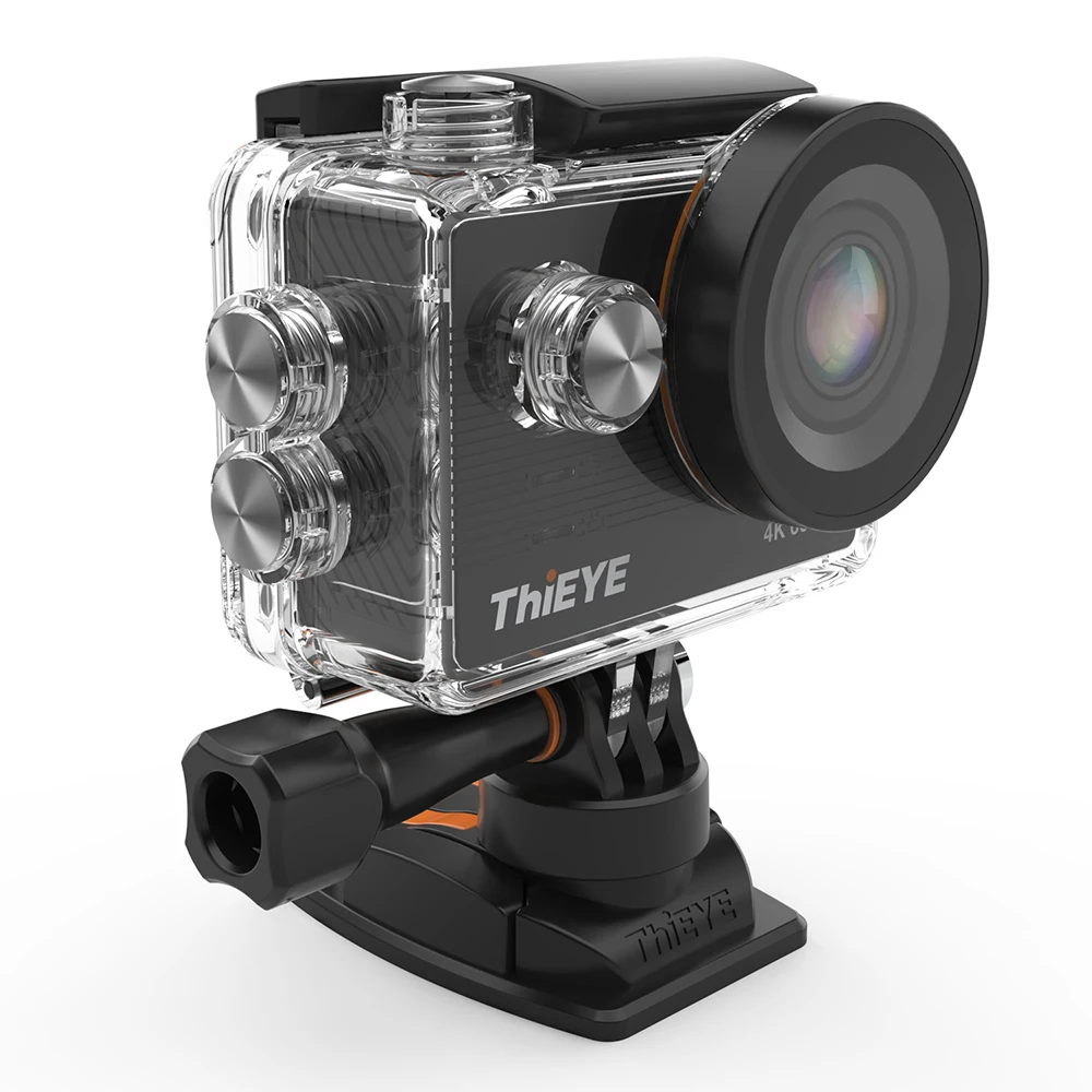 Экшн-камера theye T5 Pro Real Ultra HD 4K 60fps с сенсорным экраном Wi-Fi пультом дистанционного