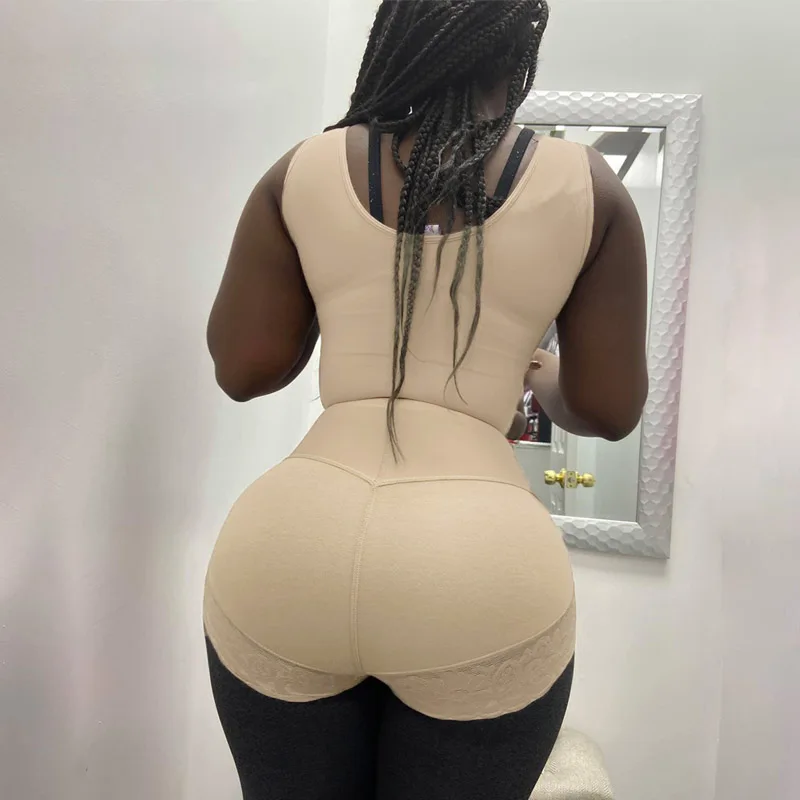 High Compression Women Double Compression Garment Adjustable Straps Hourglass Figure Girdle