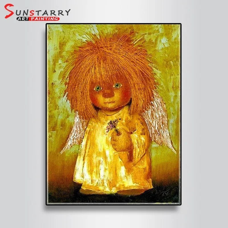 Sunstarry Алмазная вышивка мультфильм DIY 5D алмазная вышивка крестиком полная круглая дрель мозаика картина ангел девочка домашний декор