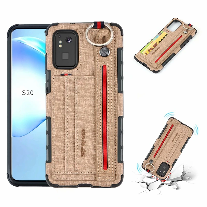 Чехол для Samsung S20 Ultra Lanyard cord Card Pocket Back Case Galaxy S8 S9 S10 Plus Note 10|Бамперы| |