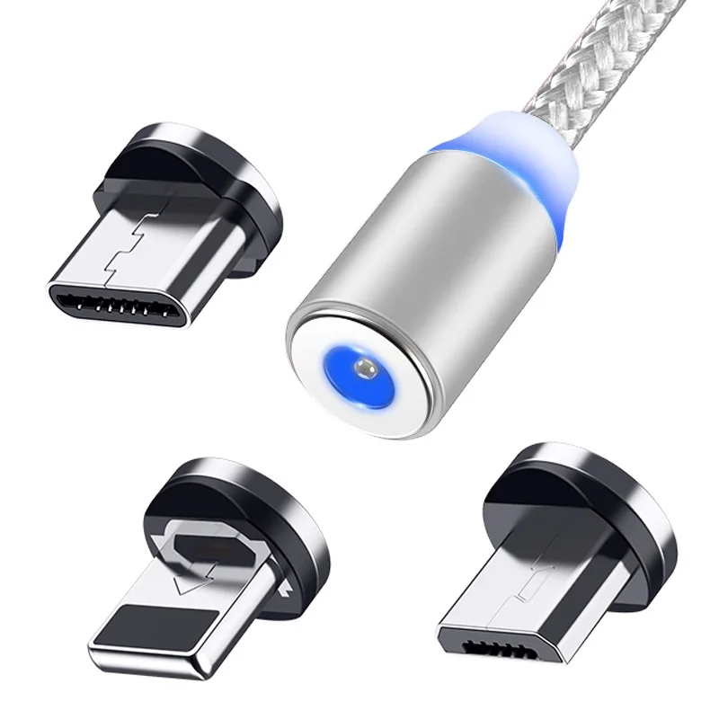 Магнитный зарядный кабель USB Type-C Micro для iPhone 11 Pro Max XR 1 м | Мобильные телефоны и