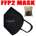 Черная FFP2 маска для лица CE KN95 маска с фильтром для взрослых ffp2mask 5-слойная защитная маска для масок fpp2 Пылезащитная маска респиратор