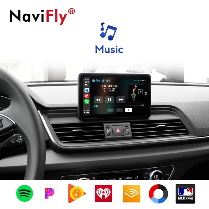 

NEW! Wireless Apple CarPlay Android Auto plug and play Decoder Box for AUDI Q5L support Mirror Link original camera
